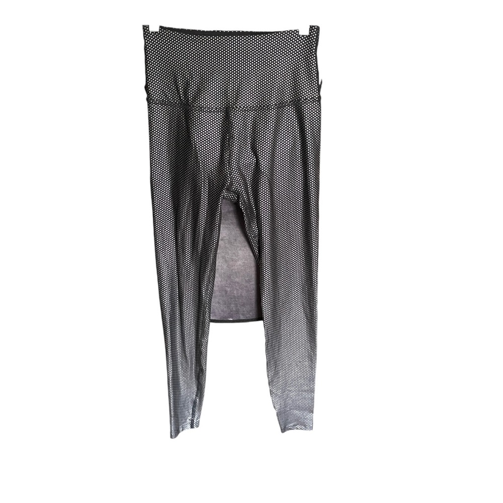 Beyond Yoga Silver and Black Leggings Size L - Picture 1 of 5